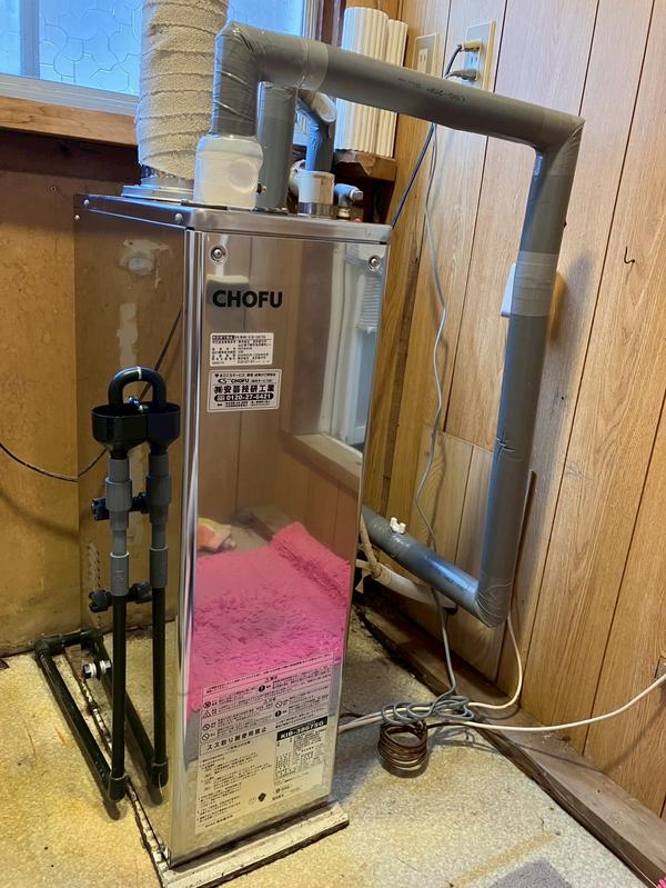 交換後のボイラー全体
